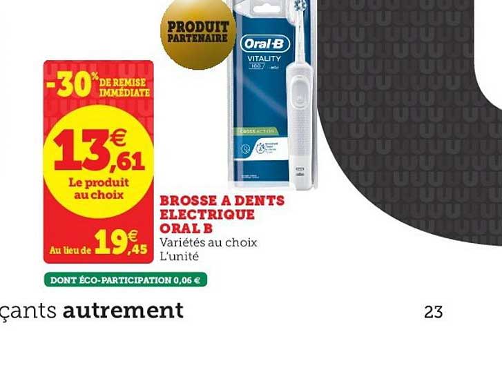 brosse à dents électrique oral b