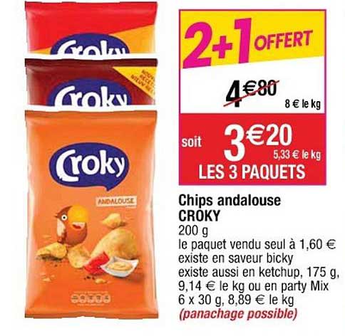 chips andalouse croky