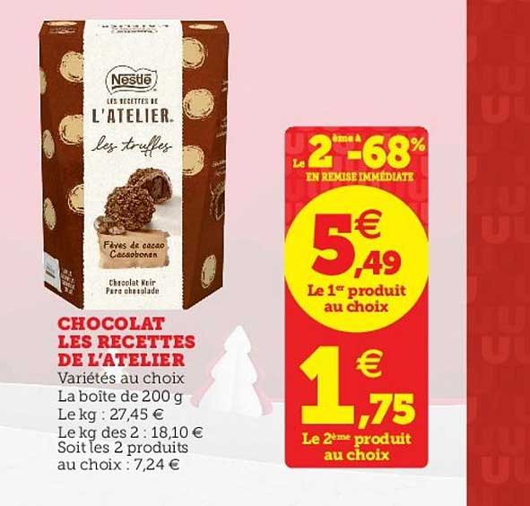 chocolat les recettes de l'atelier