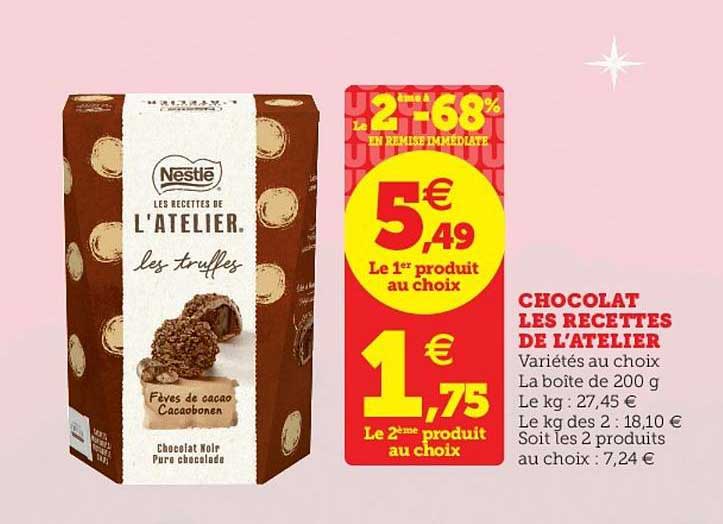 chocolat les recettes de l'atelier