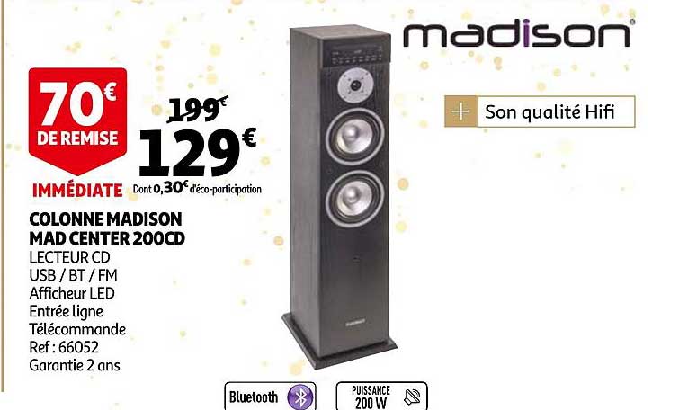 colonne madison mad center 200cd