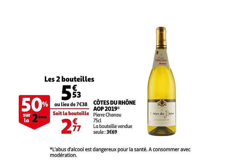 côte du rhône aop 2019 pierre chanau