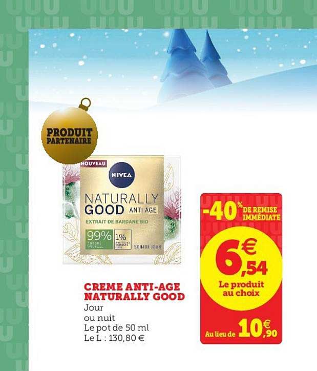Crème Anti-âge Naturally Good Nivea