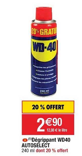 dégrippant wd40 autoselect