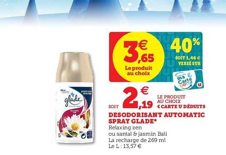 désodorisant automatic spray glade