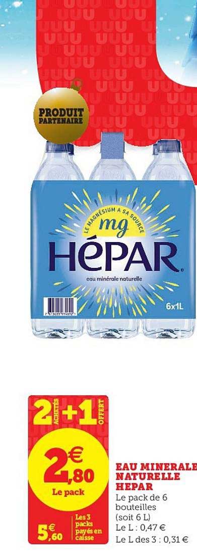 eau minéral naturelle hepar