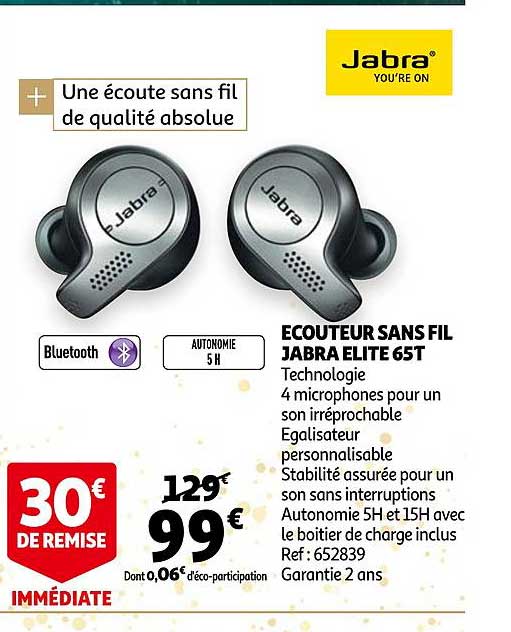 écouteur Sans Fil Jabra Elite 65t