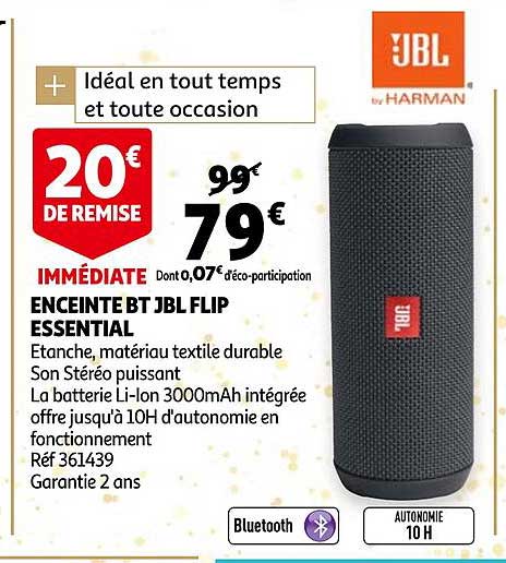 enceinte bt jbl flip essential