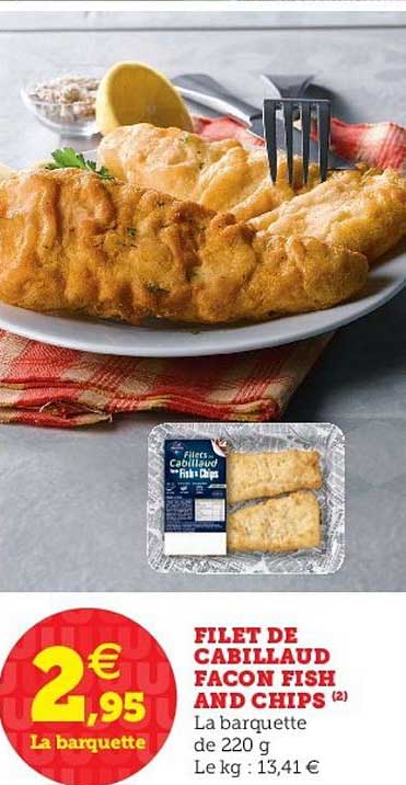 filet de cabillaud façon fish and chips