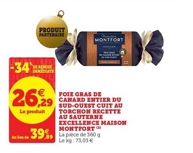 foie gras de canard entier du sud-ouest cuit au torchon recette au sauterne excellence maison montfort