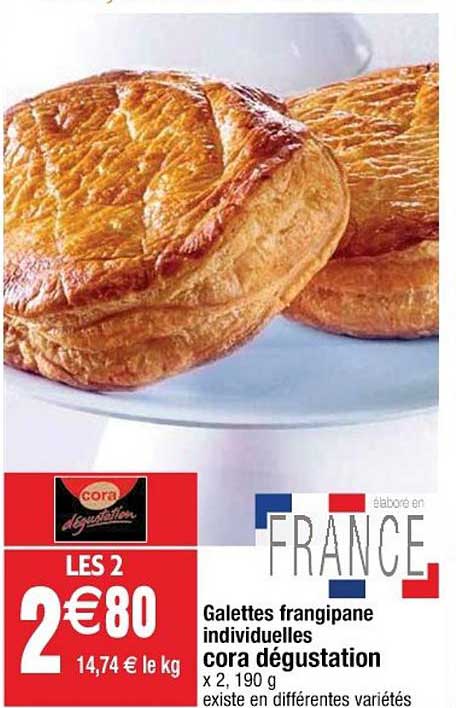 Galettes Frangipane Individuelles Cora Dégustation
