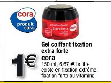 gel coiffant fixation extra forte cora