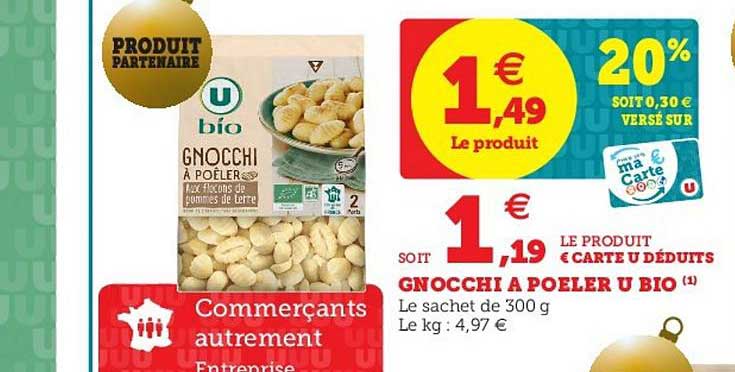 Gnocchi à Poêler U Bio