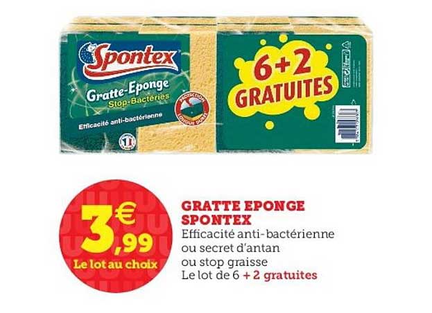 gratte éponge spontex