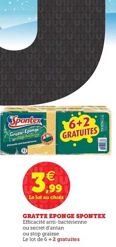 gratte éponge spontex