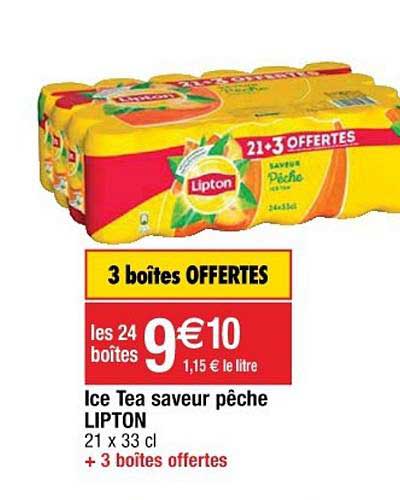 Ice Tea Saveur Pêche Lipton