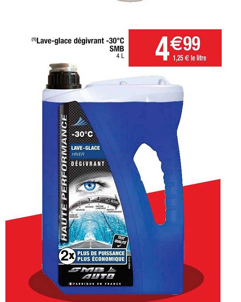 lave glace dégivrant -30°  smb