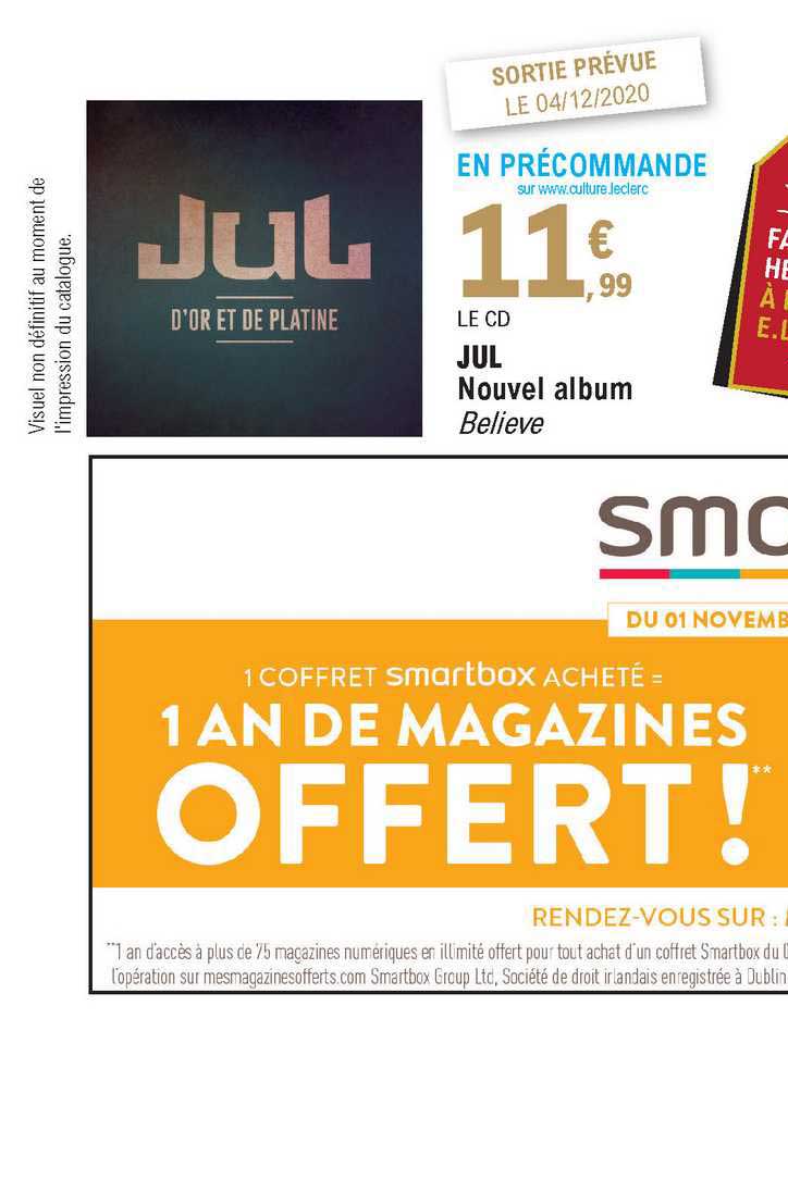 le cd jul nouvel album believe