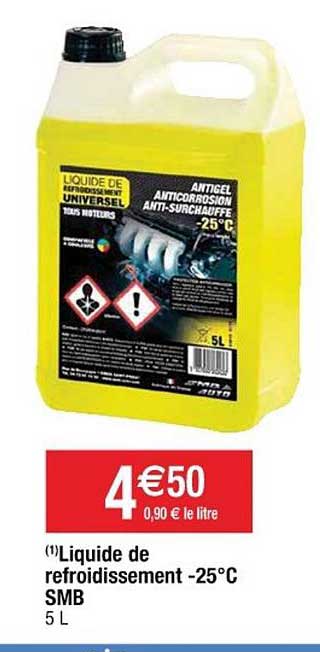 liquide de refroidissement -25% smb