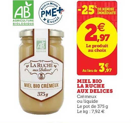 miel bio la ruche aux délices