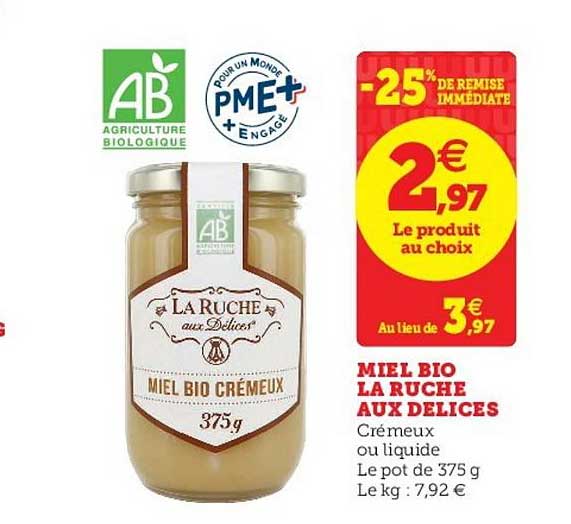miel bio la ruche aux délices