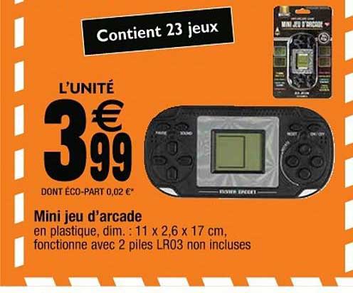 mini jeu d'arcade
