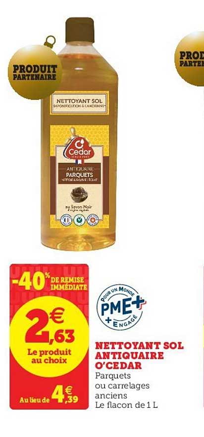 nettoyant sol antiquaire o'cedar