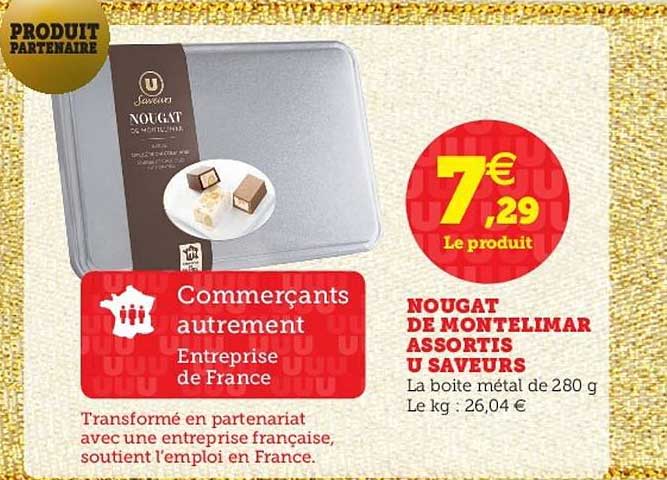Nougat De Montelimar Assortis U Saveurs