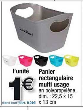 panier rectangulaire multi usage