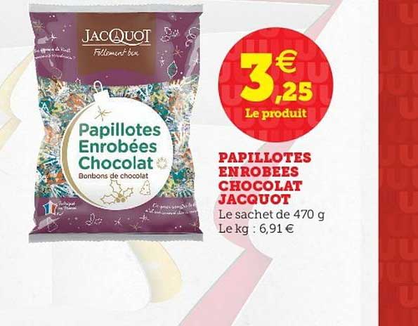 papillotes enrobées chocolat jacquot