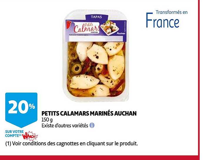 Petits Calamars Marinés Auchan