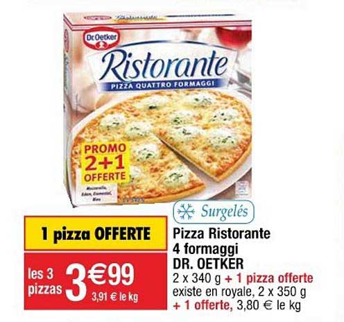 pizza ristorante 4 formaggi dr. oetker
