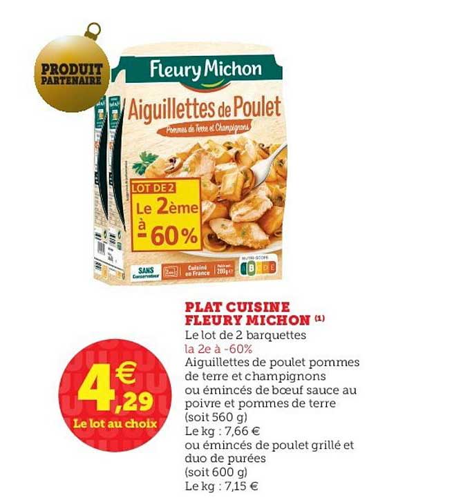 plat cuisine fleury michon