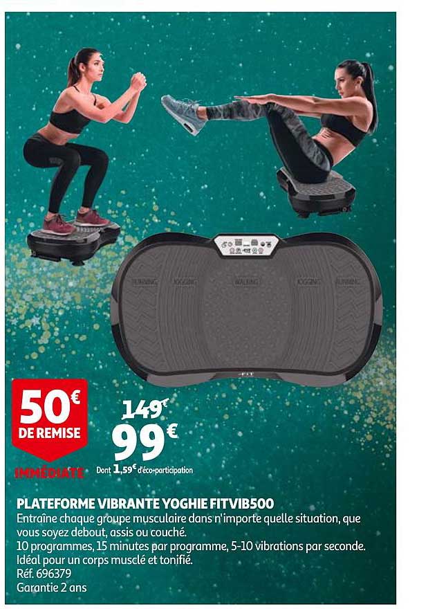 plateforme vibrante yoghie fitvib500