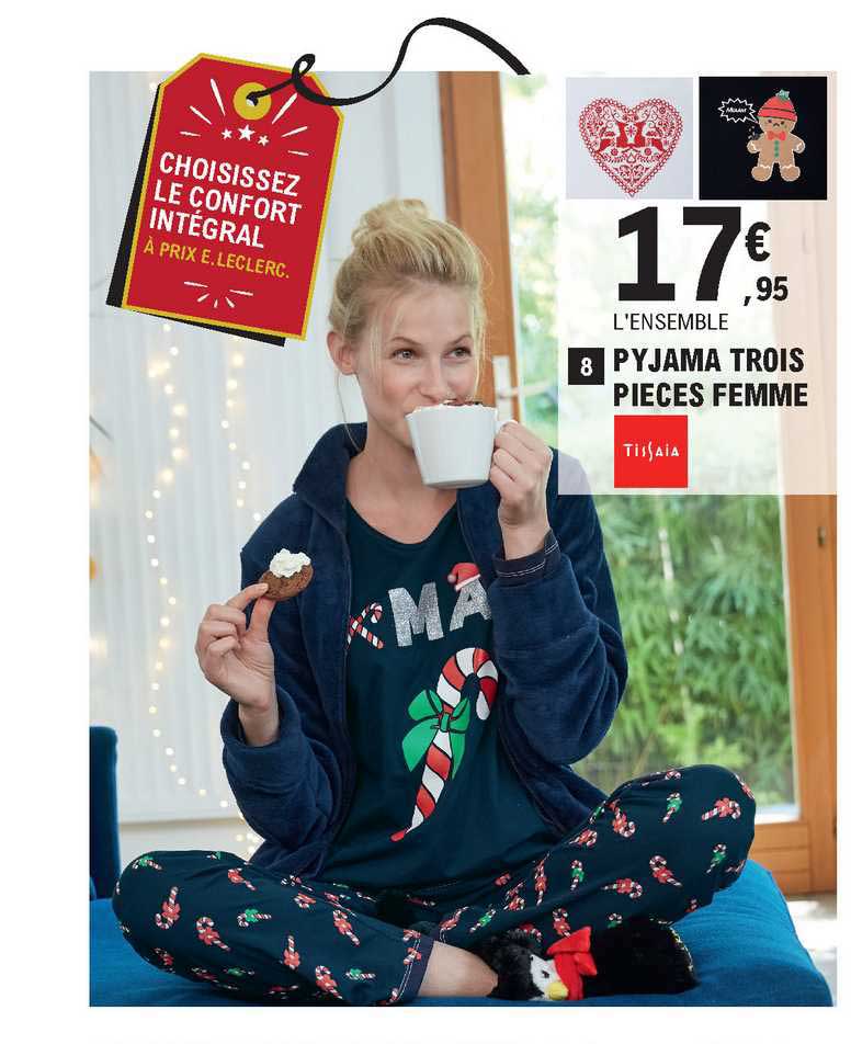 pyjama trois pièces femme tissaia