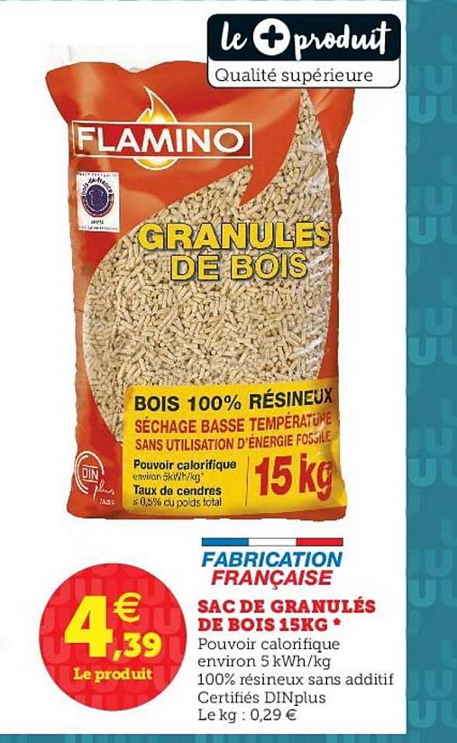 Sac De Granulés De Bois 15 Kg