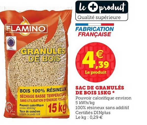 Sac De Granulés De Bois 15kg