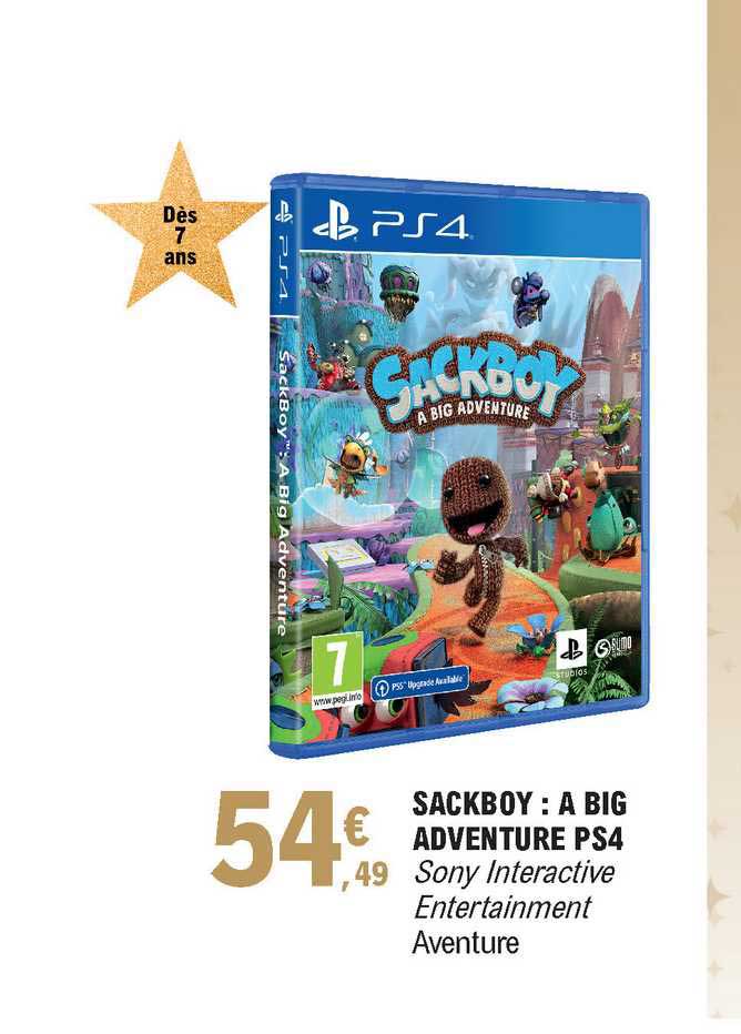 sackboy : a big adventure ps4