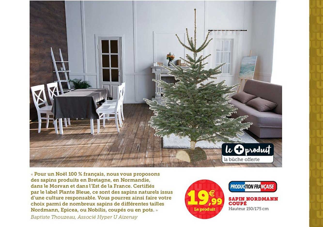 sapin nordmann coupé