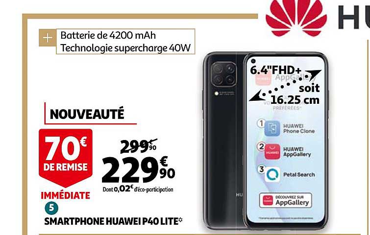 smartphone huawei p40 lite