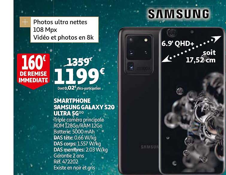 Smartphone Samsung Galaxy S20 Ultra 5g