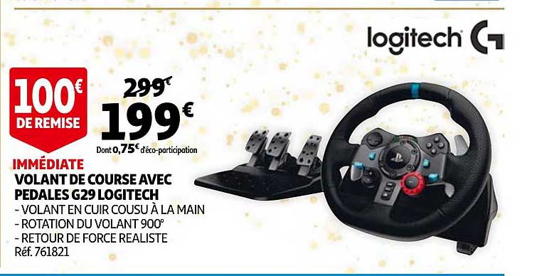 volants de course avec pédales g29 logitech