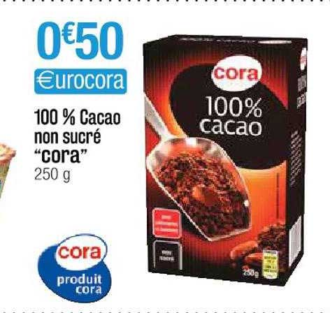 100% cacao non sucré "cora"