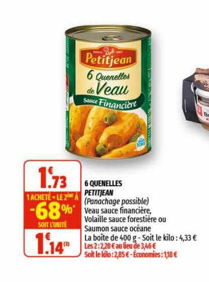 6 quenelles petitjean