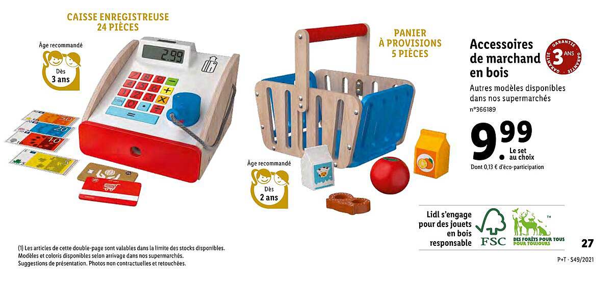 accessoires de marchand en bois