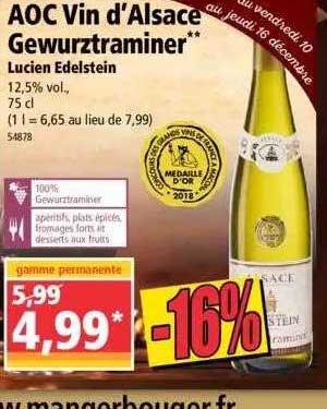aoc vin d'alsace gewurztraminer lucien edelstein