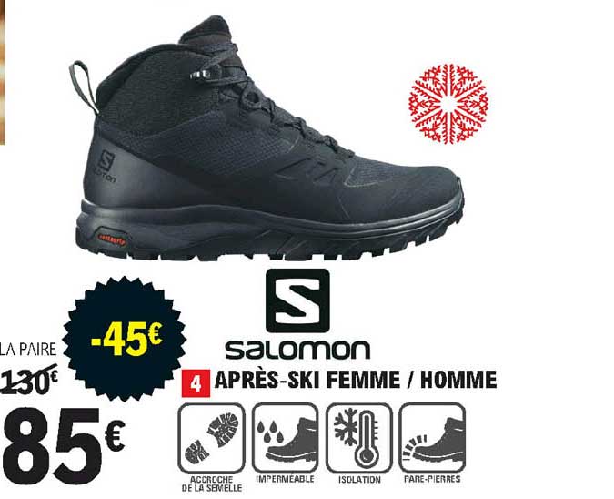 après-ski femme homme salomon