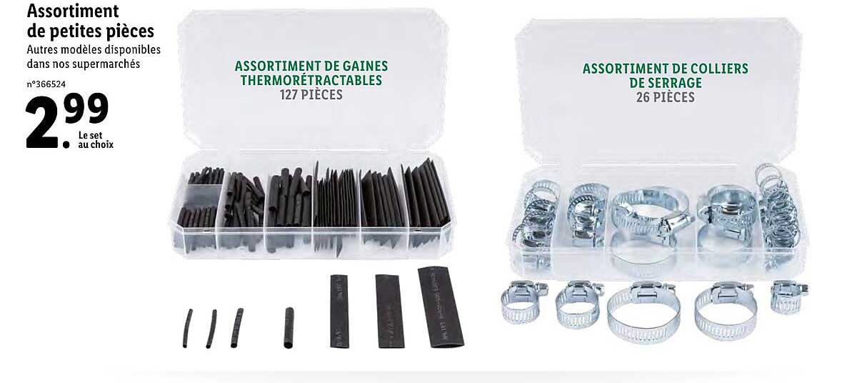 assortiment de petites pièces