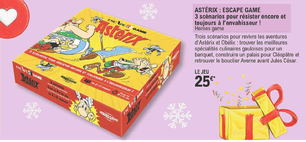 astérix : escape game 3 scénarios pour résister encore et toujours à l'envahisseur !