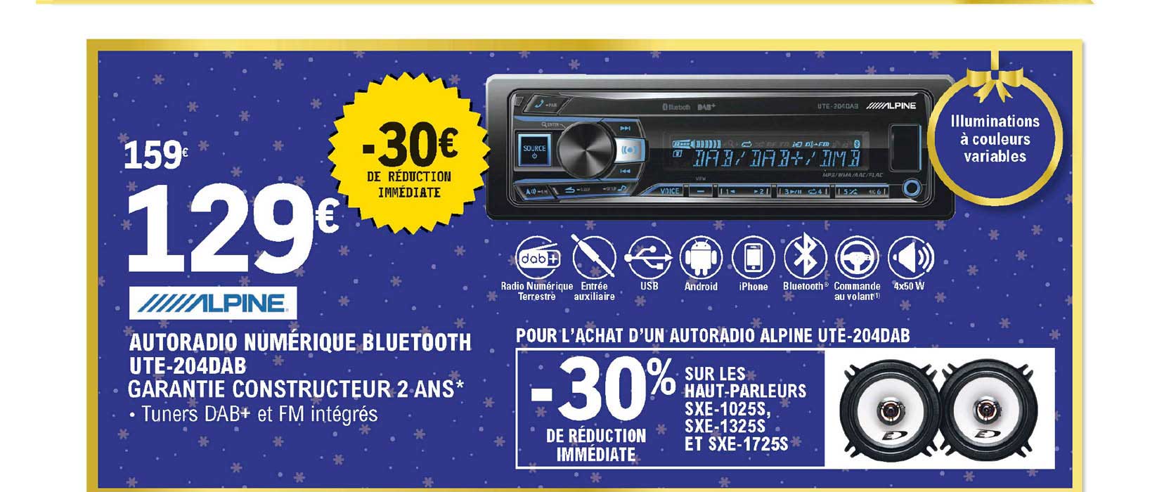 Autoradio Numérique Bluetooth Ute-204dab Alpine